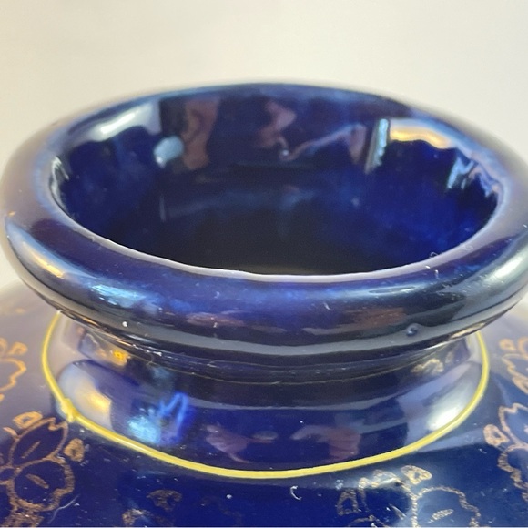 Vintage Japanese Handpainted Moriage Urn Geisha Shogun Asian Decor - Picture 10 of 15